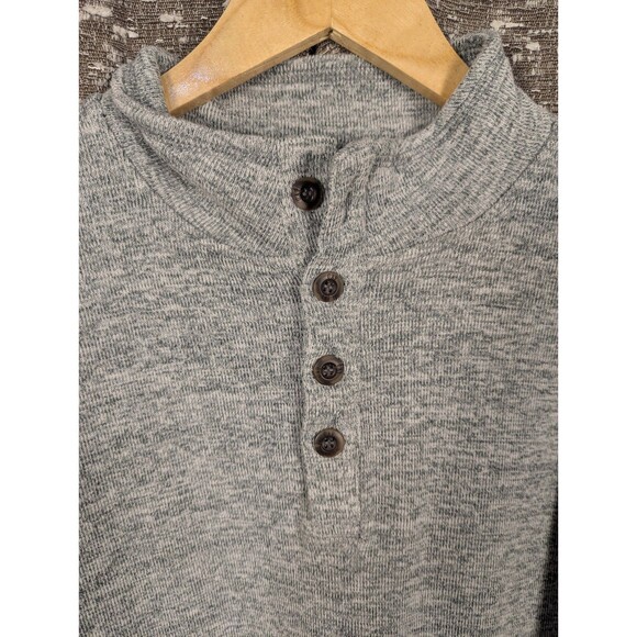 Gap Quarter Button Up Sweater Gray‎ Men’s Large - Picture 4 of 9